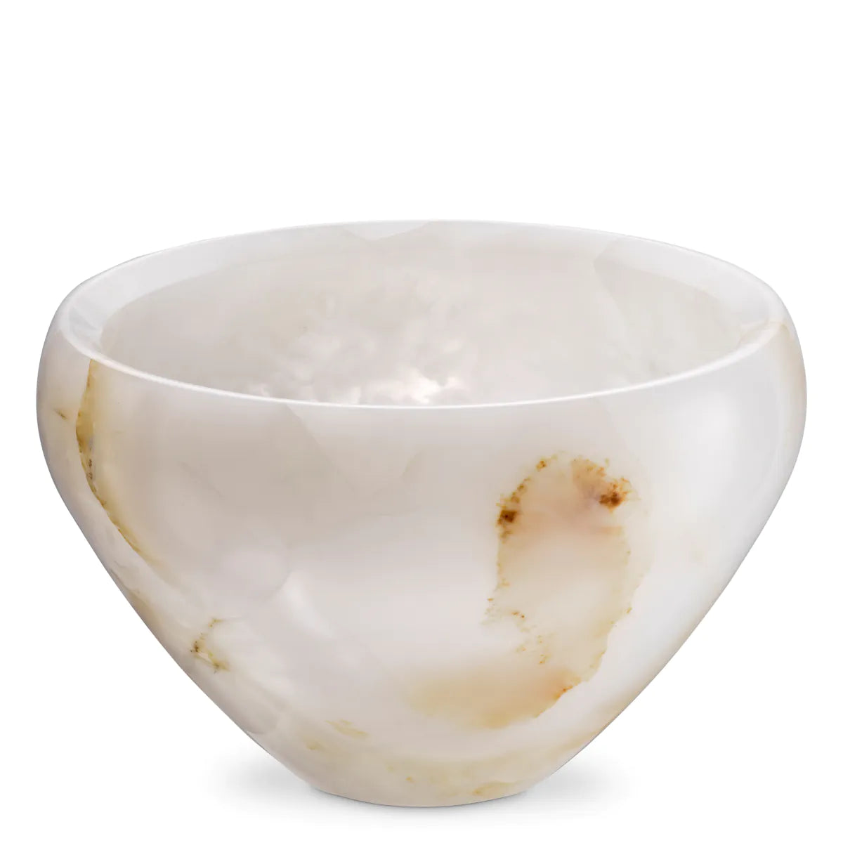 Natural Round Onyx Vase Fayum | Eichholtz Miami
