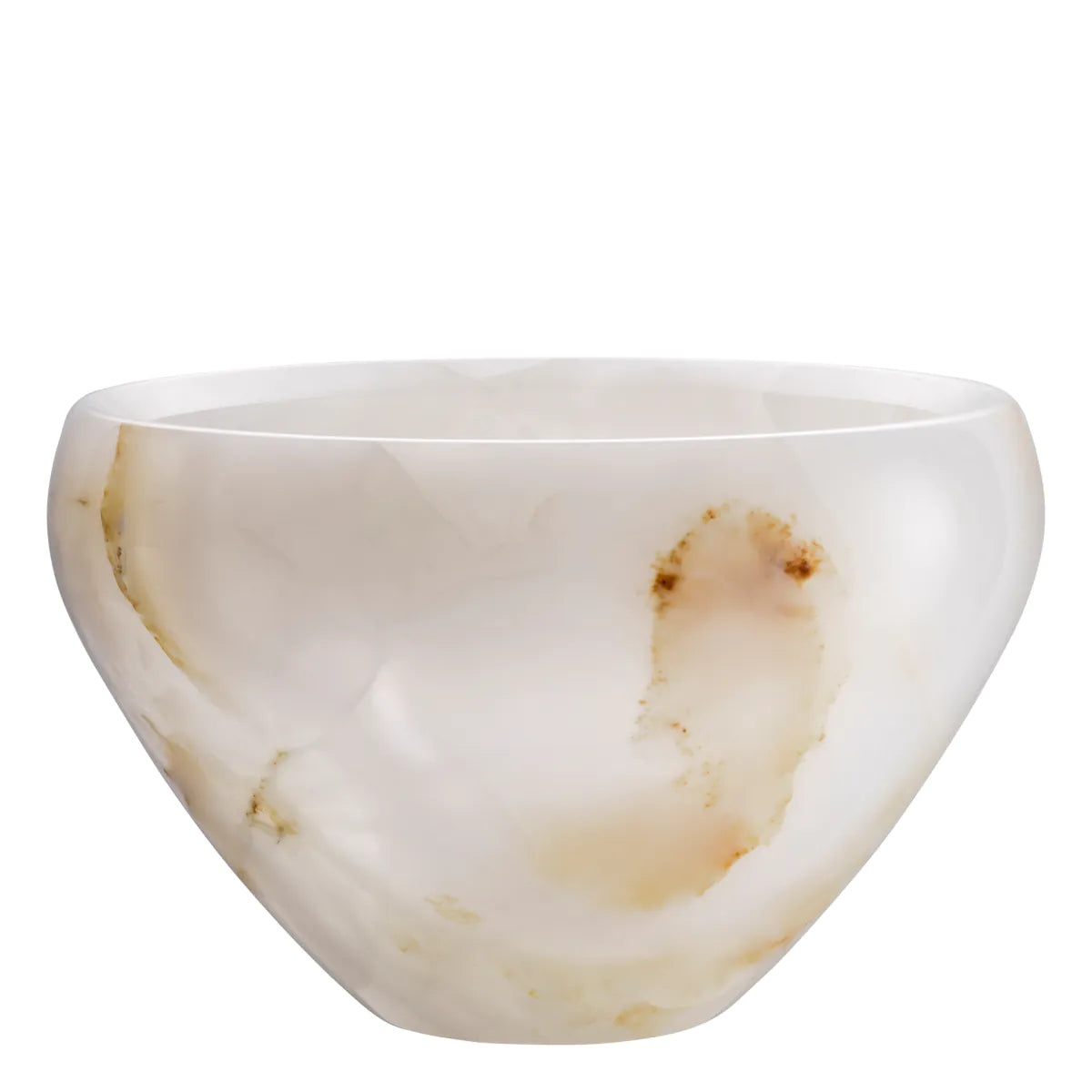 Natural Round Onyx Vase Fayum | Eichholtz Miami