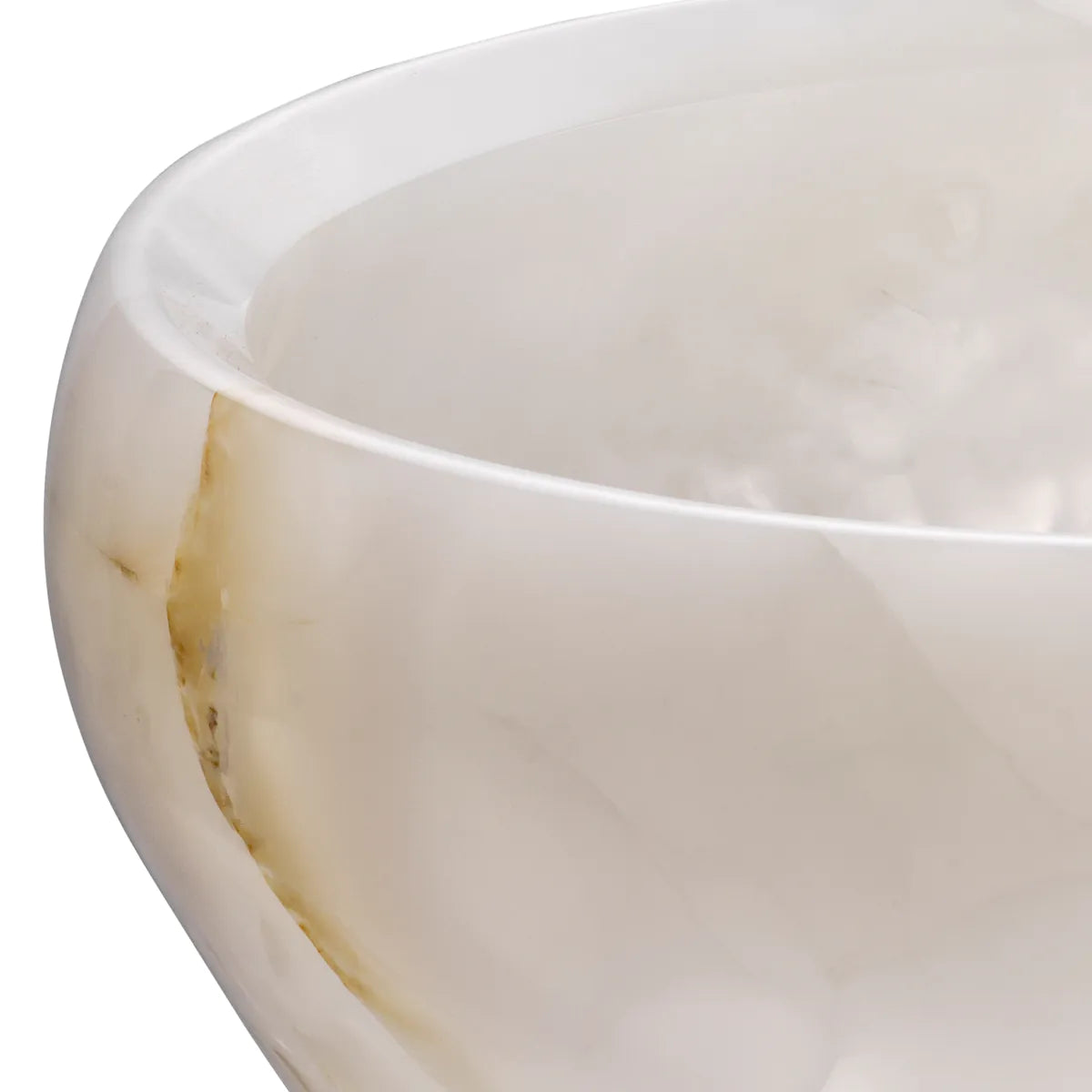 Natural Round Onyx Vase Fayum | Eichholtz Miami