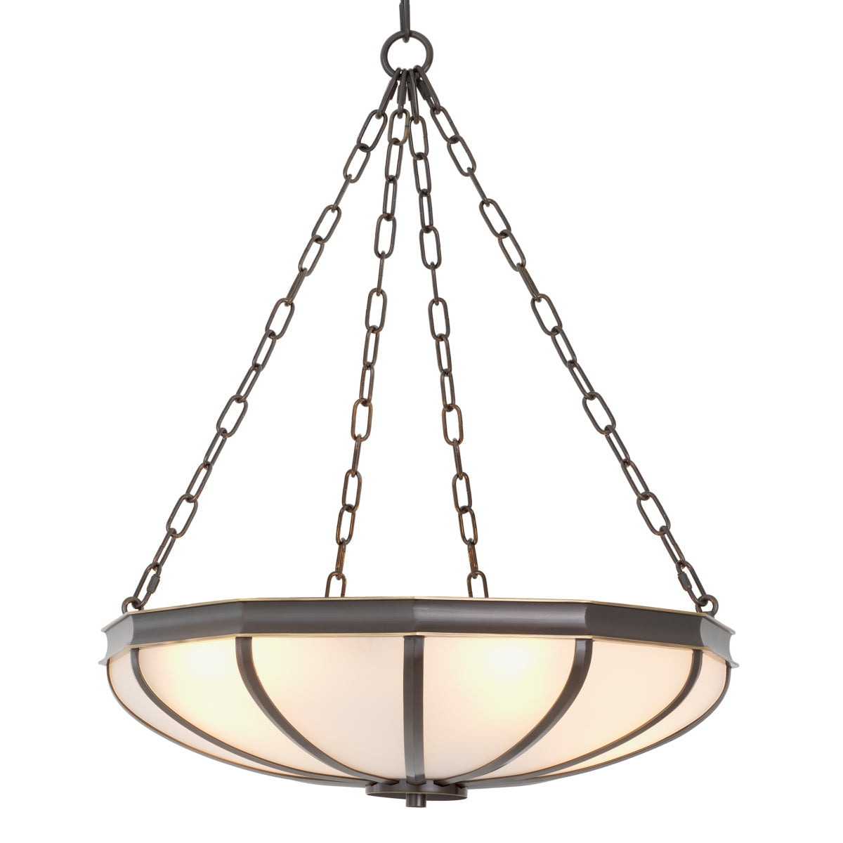 White Glass Chandelier Jenkins | Eichholtz Miami