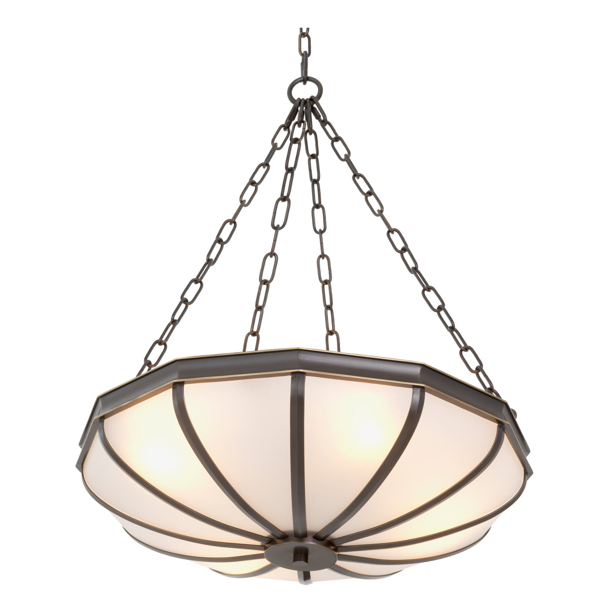 White Glass Chandelier Jenkins | Eichholtz Miami