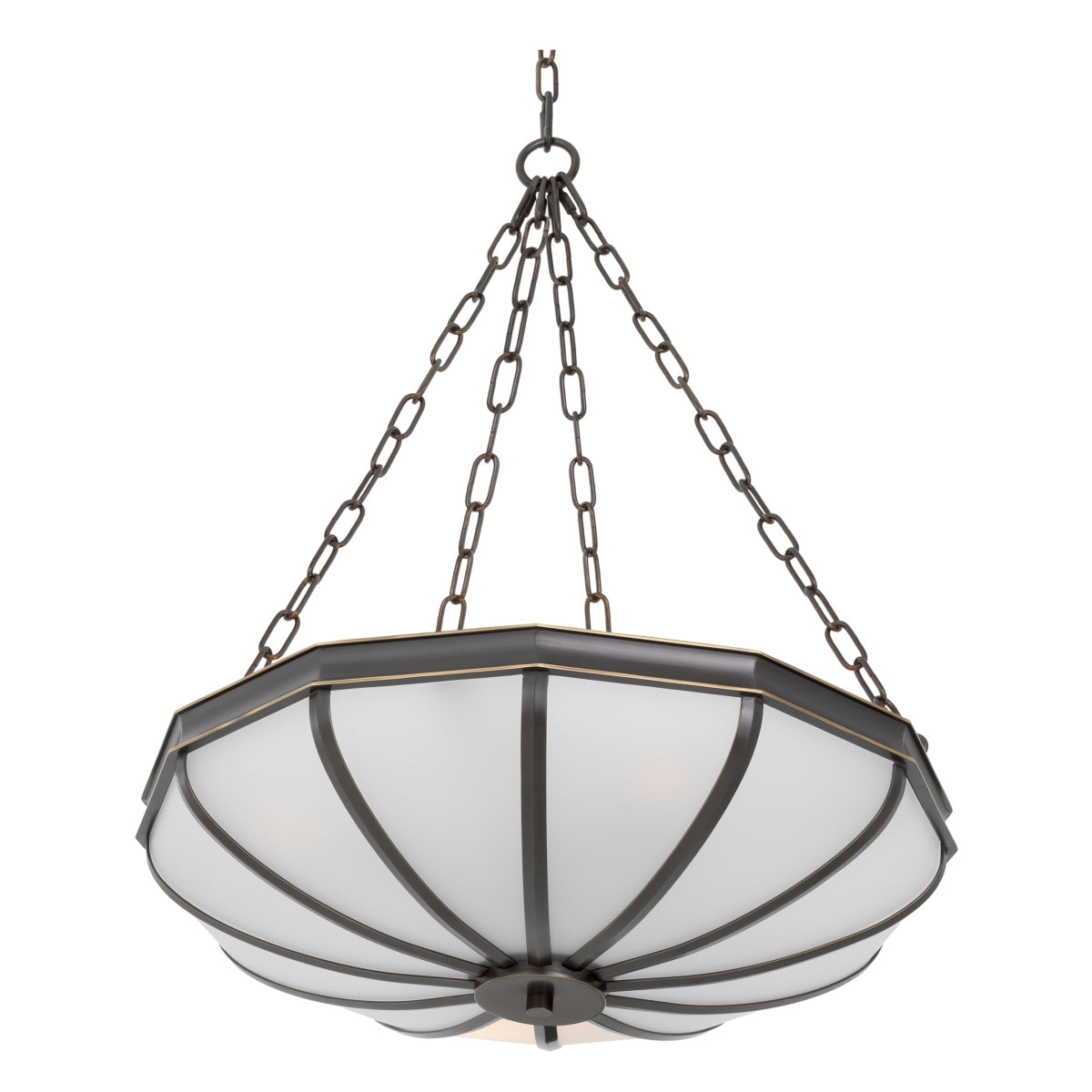 White Glass Chandelier Jenkins | Eichholtz Miami