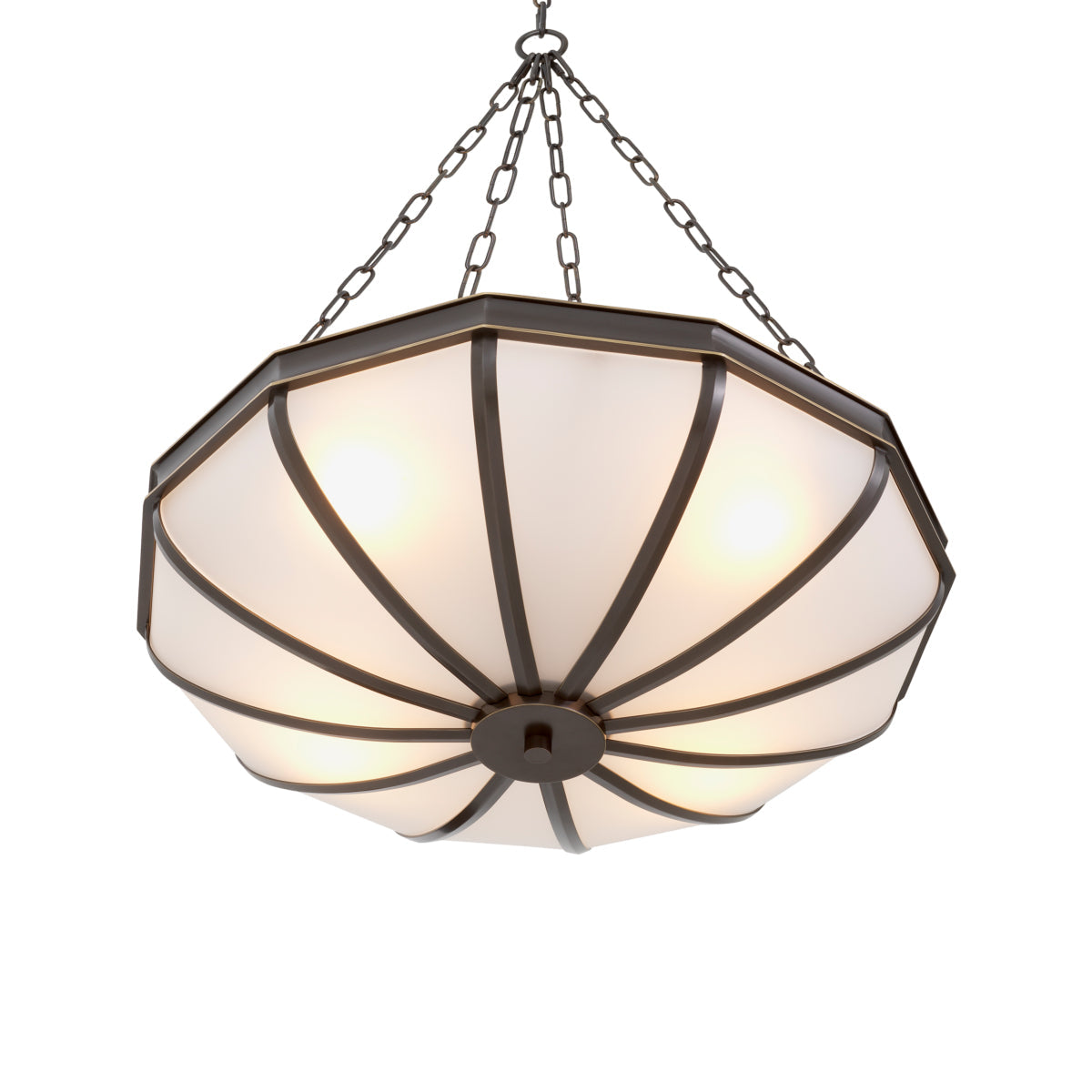 White Glass Chandelier Jenkins | Eichholtz Miami