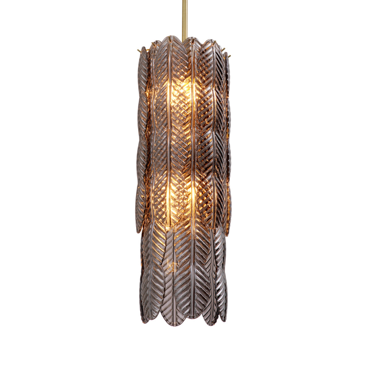 Smoke Glass Palm Chandelier Sahure | Eichholtz Miami
