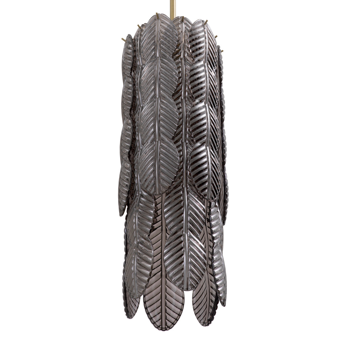 Smoke Glass Palm Chandelier Sahure | Eichholtz Miami