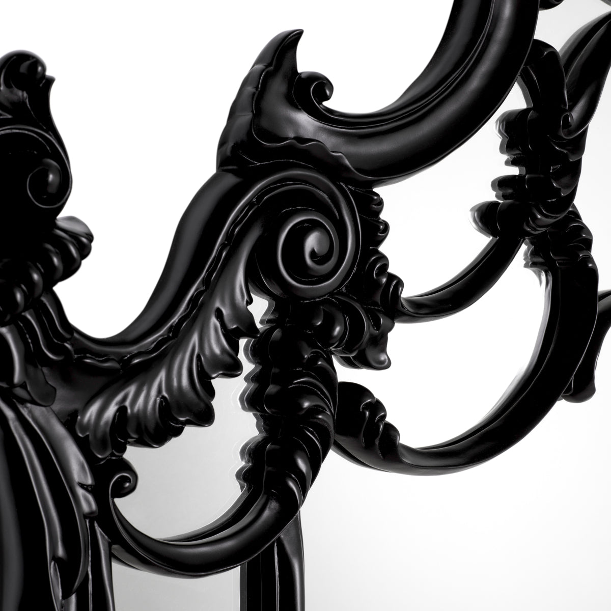 Black Hand-carved Mirror Chippendale | Eichholtz Miami