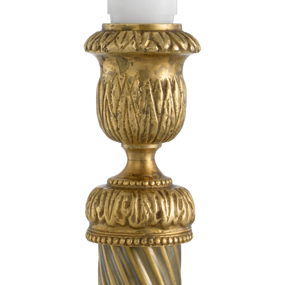 Vintage Brass Candle Holder Carnier | Eichholtz Miami