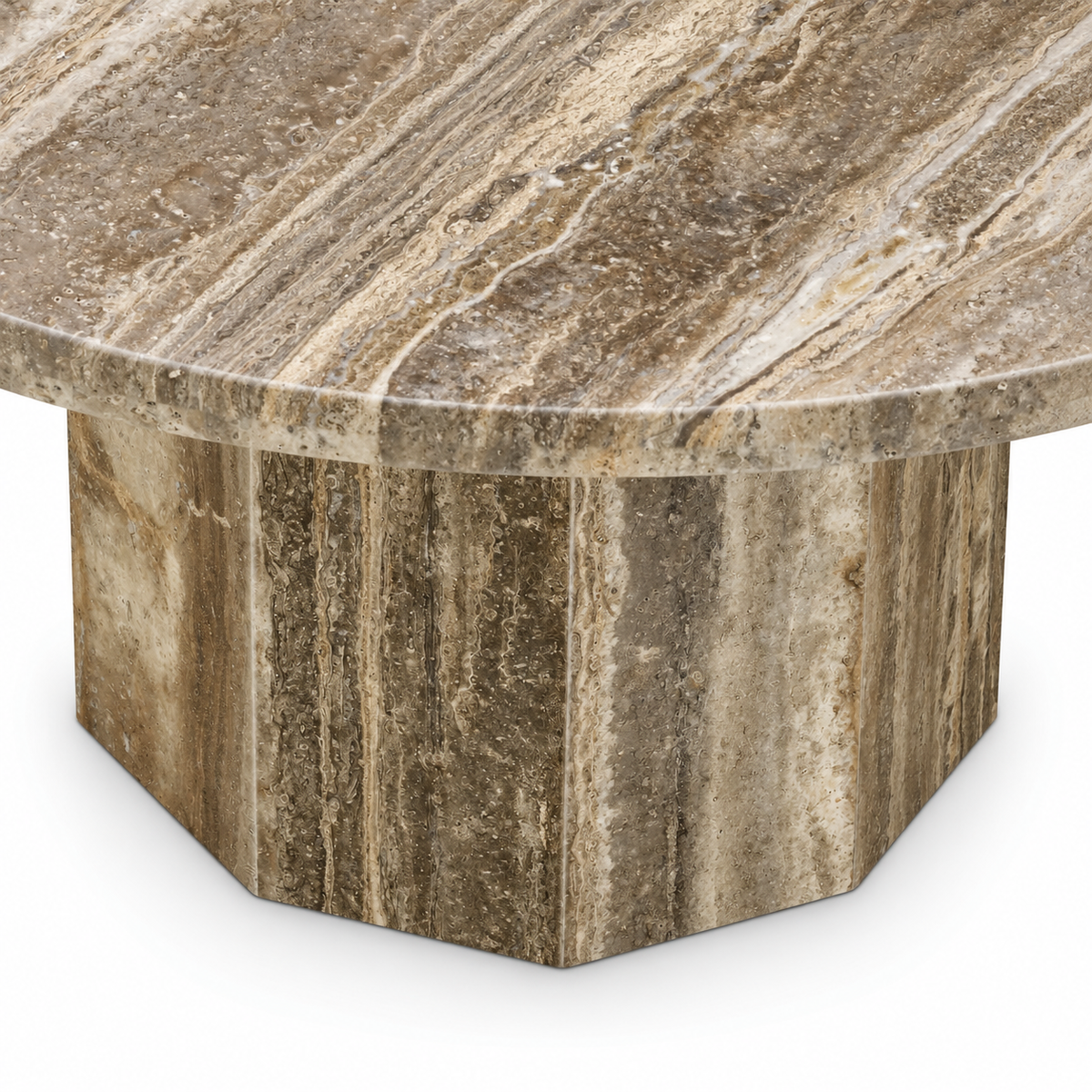 Silver Travertine Dining Table Florence