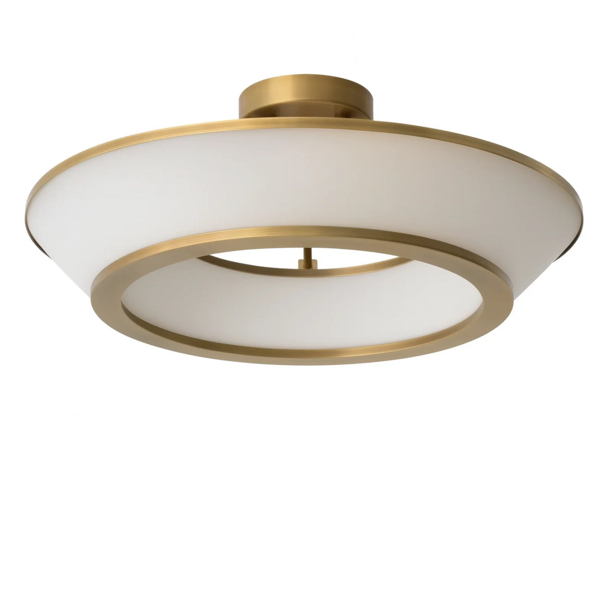 White Glass Ceiling Lamp Ferette