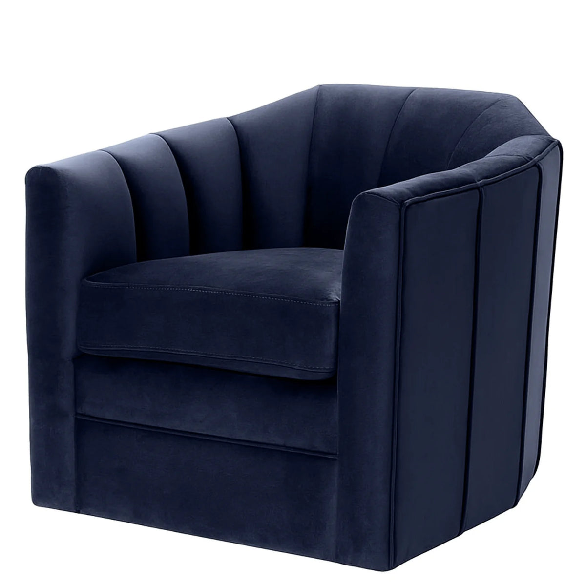 Blue Swivel Chair Delancey
