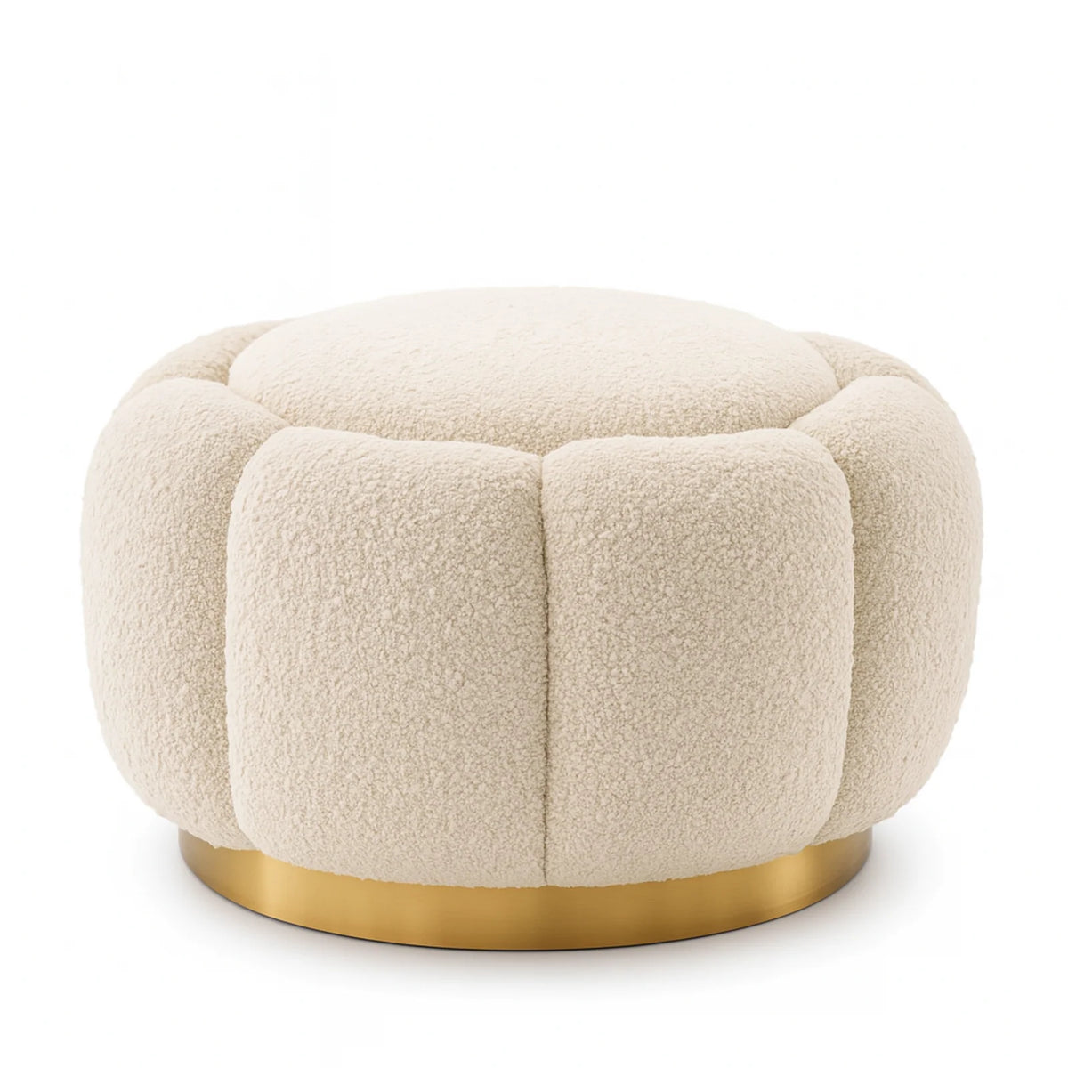 Cream Boucle Ottoman Inger