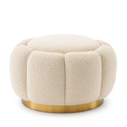 Cream Boucle Ottoman Inger