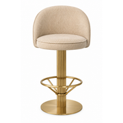 Beige Swivel Counter Stool Dorland