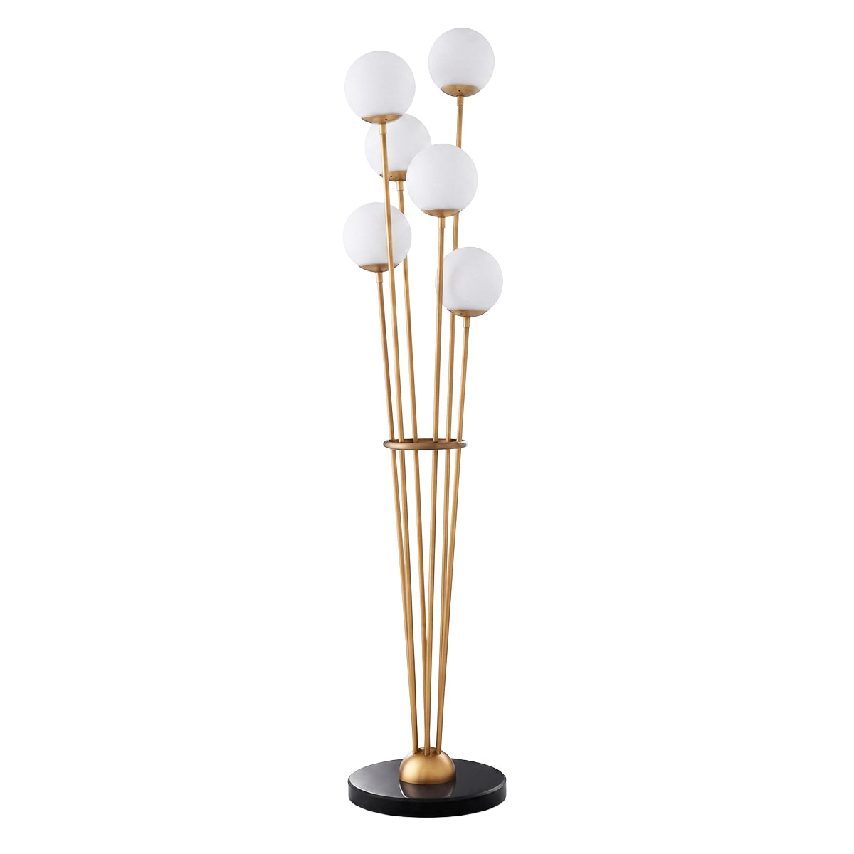 Brass Globe Floor Lamp Tortora